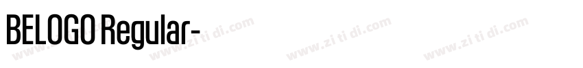 BELOGO Regular字体转换